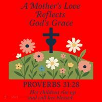Mothers Day Reflects Gods Grace Faith Santa Hat thumb 1