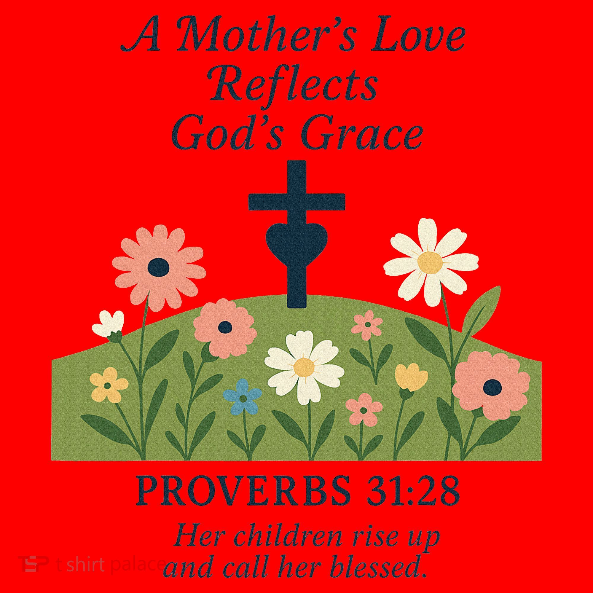 Mothers Day Reflects Gods Grace Faith Santa Hat