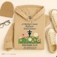 Mothers Day Reflects Gods Grace Faith Hoodie thumb 4