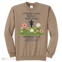 Mothers Day Reflects Gods Grace Faith Sweatshirt thumb 0