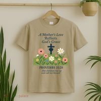 Mothers Day Reflects Gods Grace Faith T-Shirt thumb 2