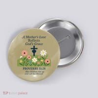 Mothers Day Reflects Gods Grace Faith Button thumb 0