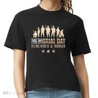 Memorial Day Remember & Honor Comfort Colors Boxy T-Shirt thumb 0
