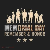 Memorial Day Remember & Honor Comfort Colors Boxy T-Shirt thumb 3
