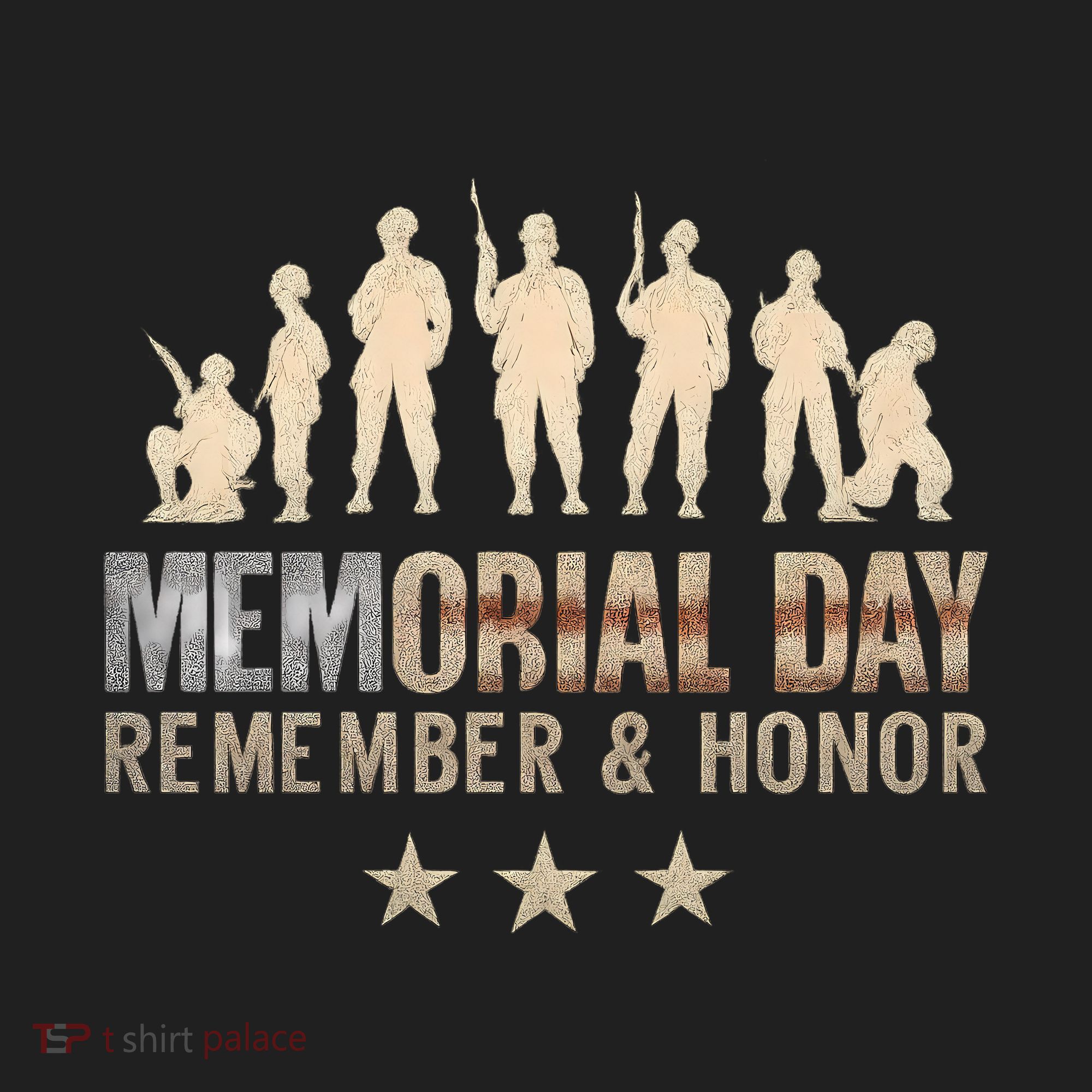 Memorial Day Remember & Honor Comfort Colors Boxy T-Shirt