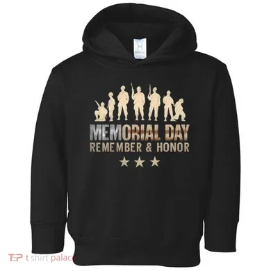 Memorial Day Remember & Honor Toddler Hoodie