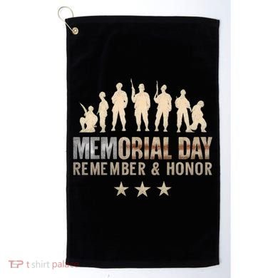 Memorial Day Remember & Honor Golf Towel