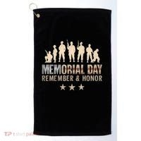 Memorial Day Remember & Honor Golf Towel thumb 0