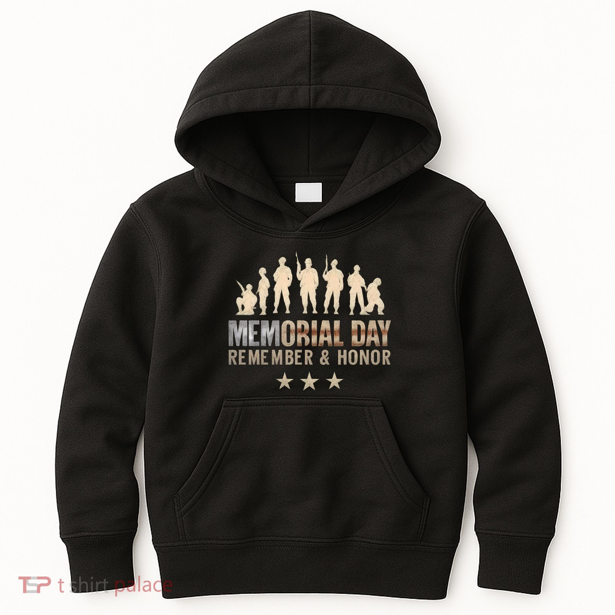 Memorial Day Remember & Honor Kids Hoodie
