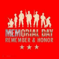 Memorial Day Remember & Honor Santa Hat thumb 1
