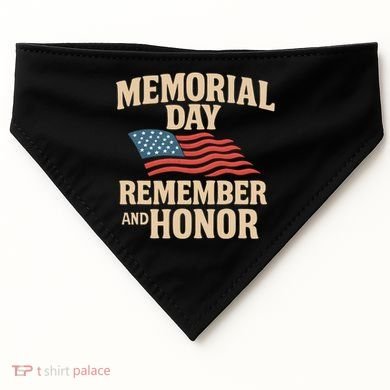 Memorial Day - Remember and Honor USA-Made Doggie Bandana