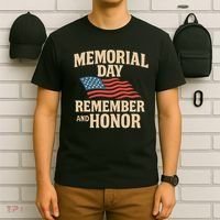 Memorial Day - Remember and Honor T-Shirt thumb 6