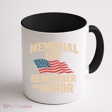 Memorial Day - Remember and Honor Coffee Mug back