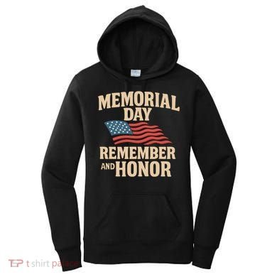 Memorial Day - Remember and Honor Women's Hoodie