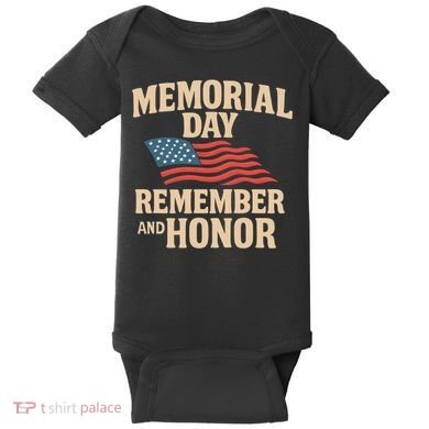 Memorial Day - Remember and Honor Baby Bodysuit
