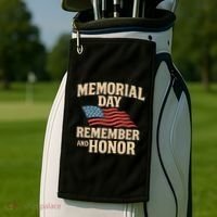 Memorial Day - Remember and Honor Golf Towel thumb 2
