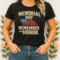 Memorial Day - Remember and Honor Women's T-Shirt thumb 2