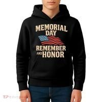 Memorial Day - Remember and Honor Kids Hoodie thumb 4
