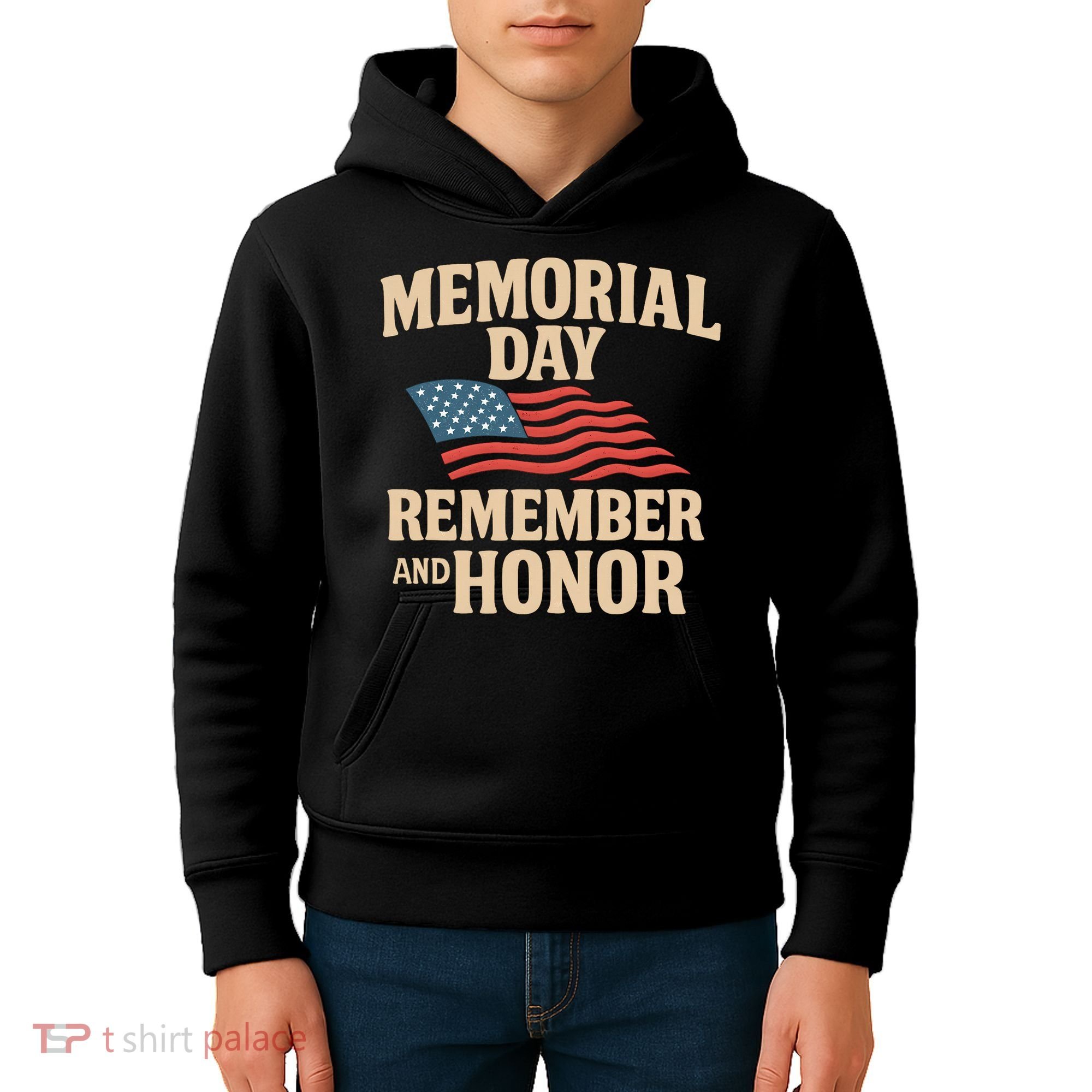 Memorial Day - Remember and Honor Kids Hoodie