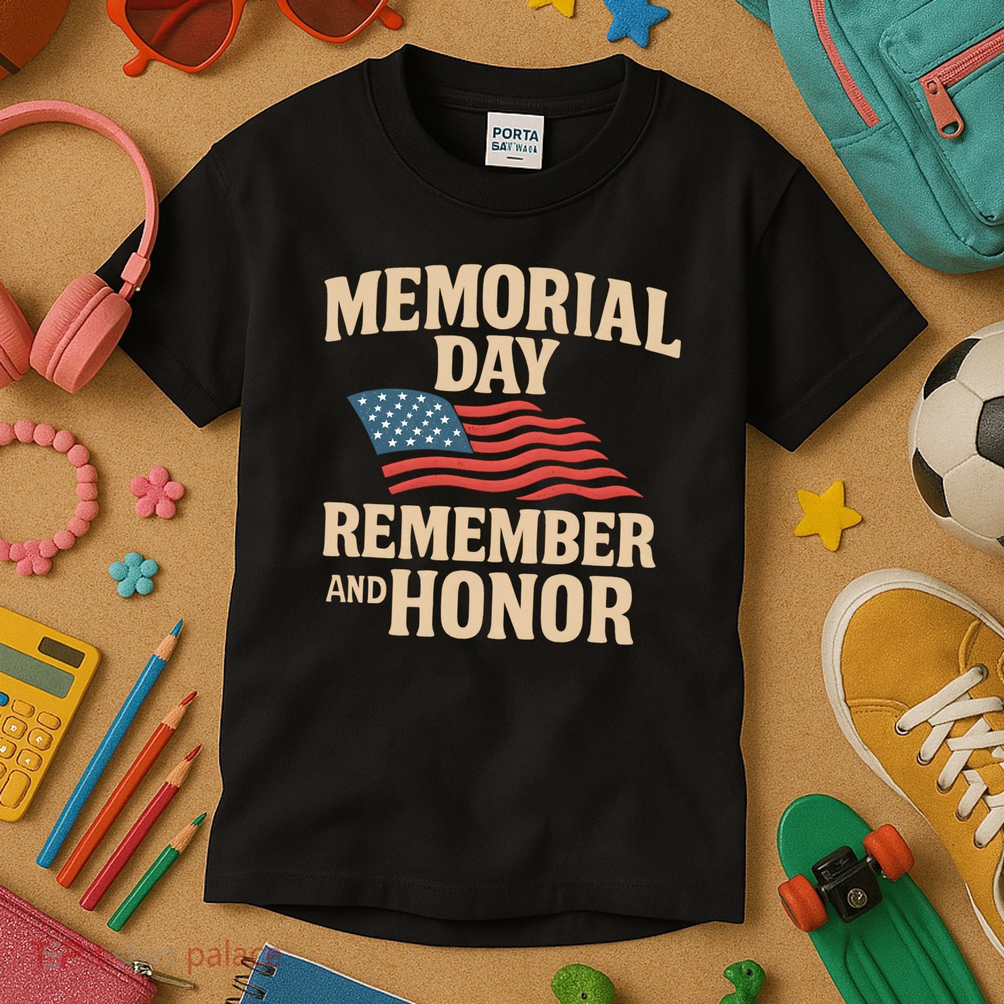 Memorial Day - Remember and Honor Kids T-Shirt