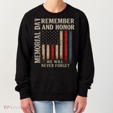 Memorial Day Remember and Honor Women's Sweatshirt