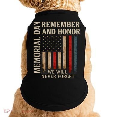 Memorial Day Remember and Honor Doggie Tank
