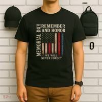 Memorial Day Remember and Honor T-Shirt thumb 6