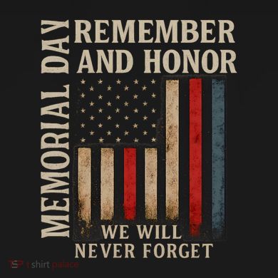 Memorial Day Remember and Honor Button