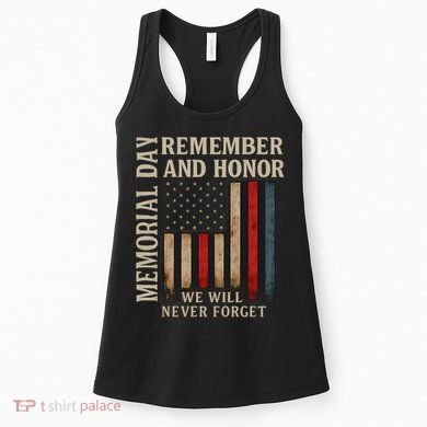 Memorial Day Remember and Honor Women's Tank Top
