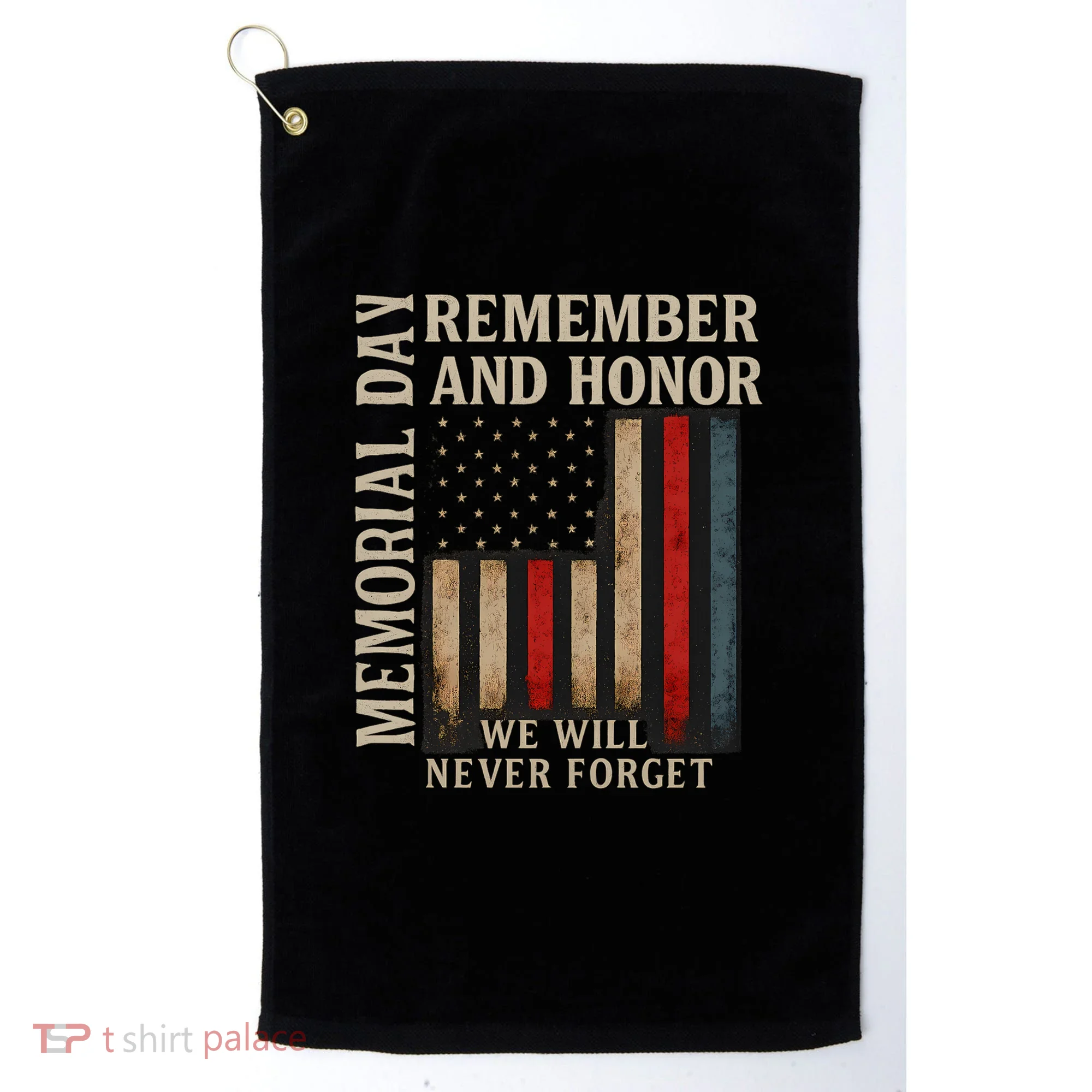 Memorial Day Remember and Honor Golf Towel