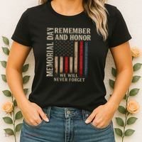 Memorial Day Remember and Honor Women's T-Shirt thumb 2