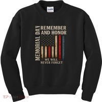 Memorial Day Remember and Honor Kids Sweatshirt thumb 0