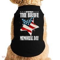 Memorial Day Remember The Brave Doggie Tank thumb 0