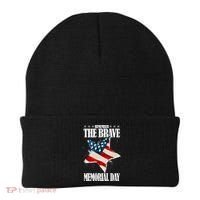 Memorial Day Remember The Brave Beanie thumb 0