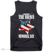 Memorial Day Remember The Brave Tank Top thumb 0