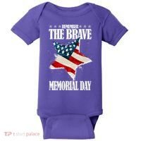 Memorial Day Remember The Brave Baby Bodysuit thumb 0