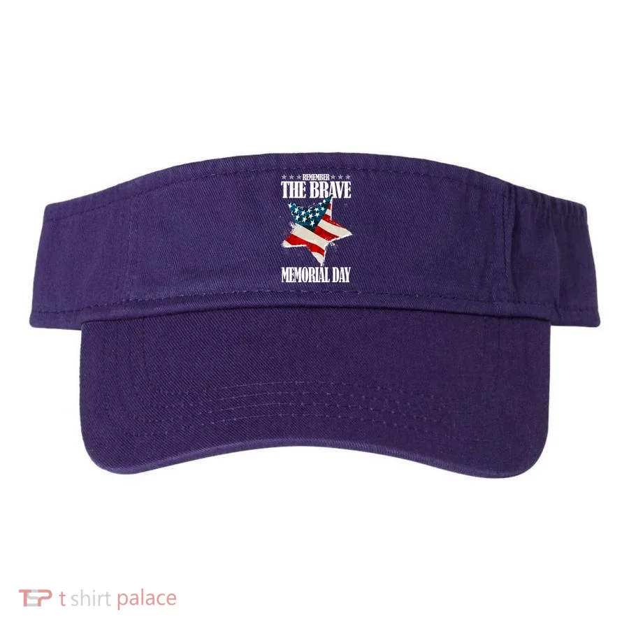 Memorial Day Remember The Brave Visor