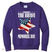 Memorial Day Remember The Brave Kids Sweatshirt thumb 0