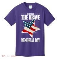 Memorial Day Remember The Brave Kids T-Shirt thumb 0