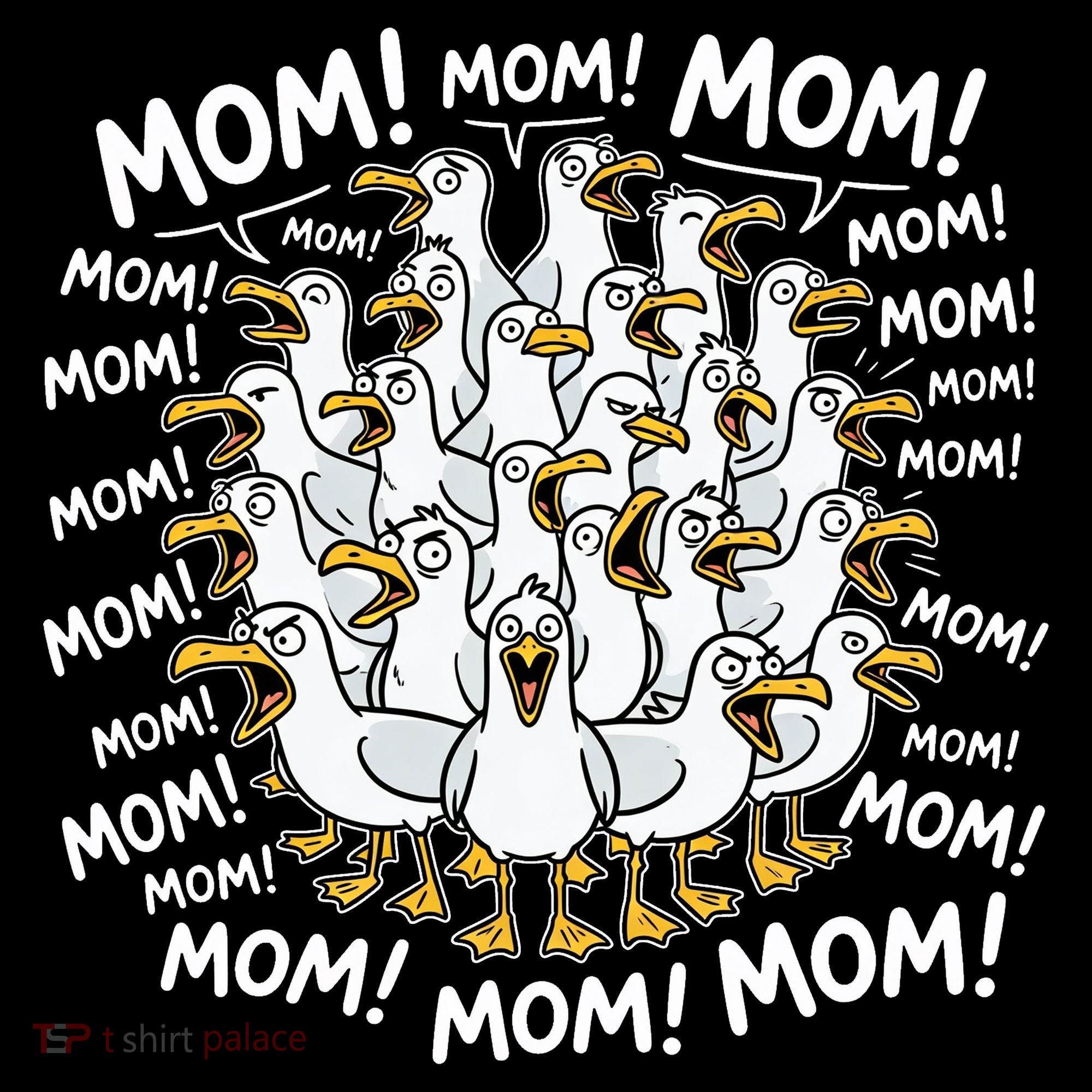 Mother's Day Seagulls Screaming Mom  Backpack