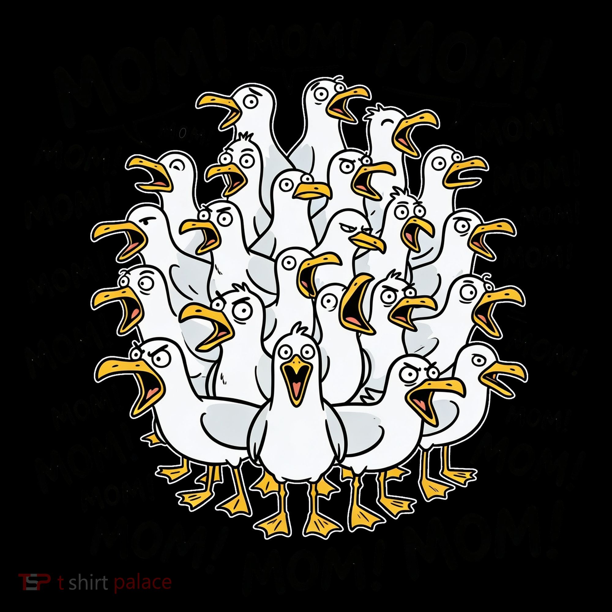 Mother's Day Seagulls Screaming Mom  Coffee Mug