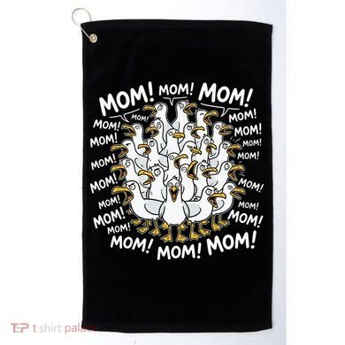 Mother's Day Seagulls Screaming Mom  Golf Towel
