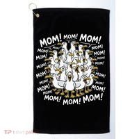 Mother's Day Seagulls Screaming Mom  Golf Towel thumb 0