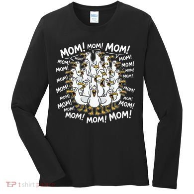 Mother's Day Seagulls Screaming Mom  Women's Long Sleeve Shirt