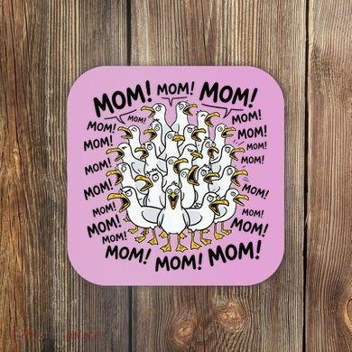 Mother's Day Seagulls Screaming Mom  Coaster