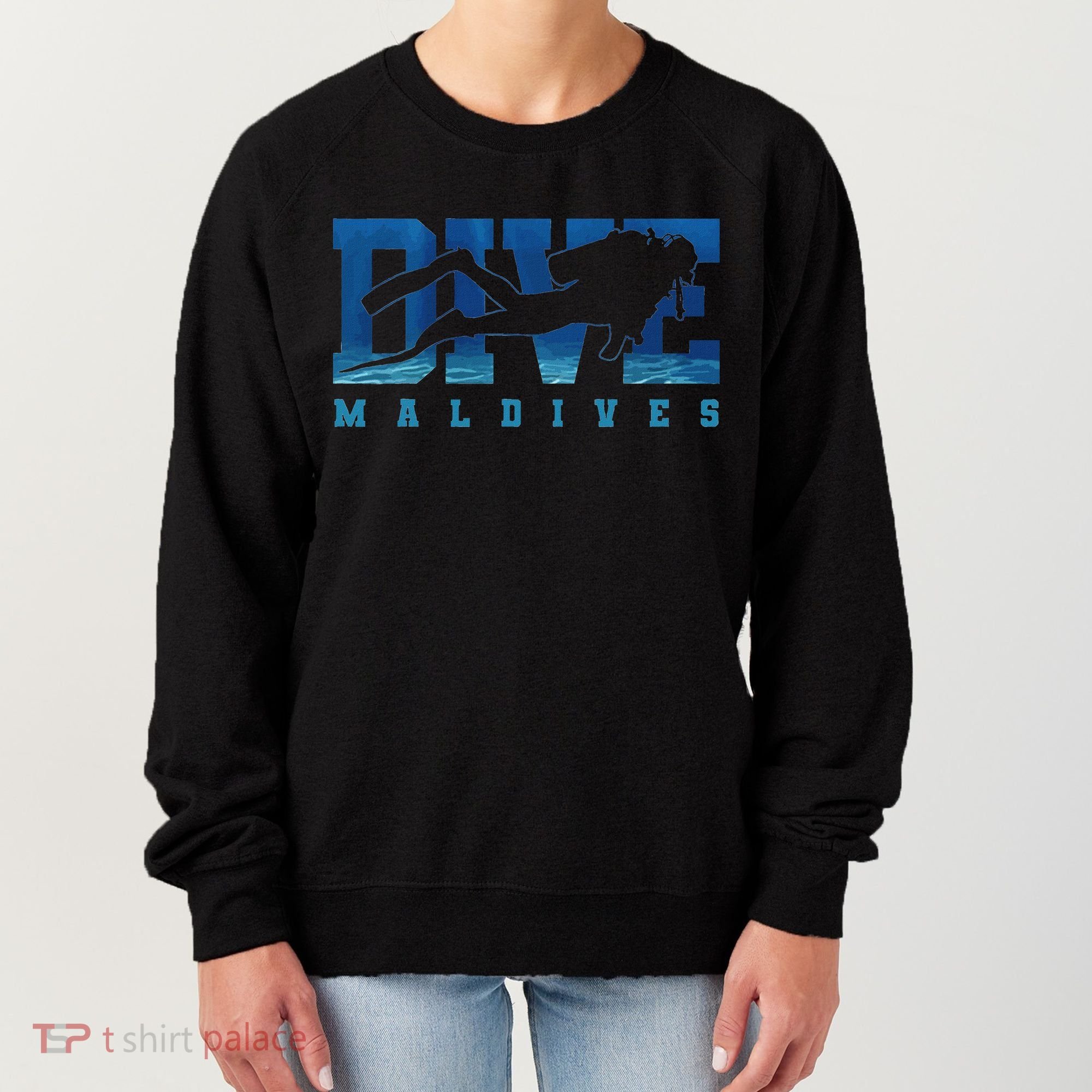 Maldives Diver Souvenir Gift Women's Sweatshirt