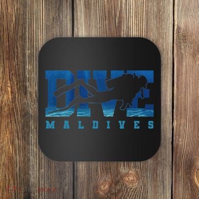 Maldives Diver Souvenir Gift Coaster