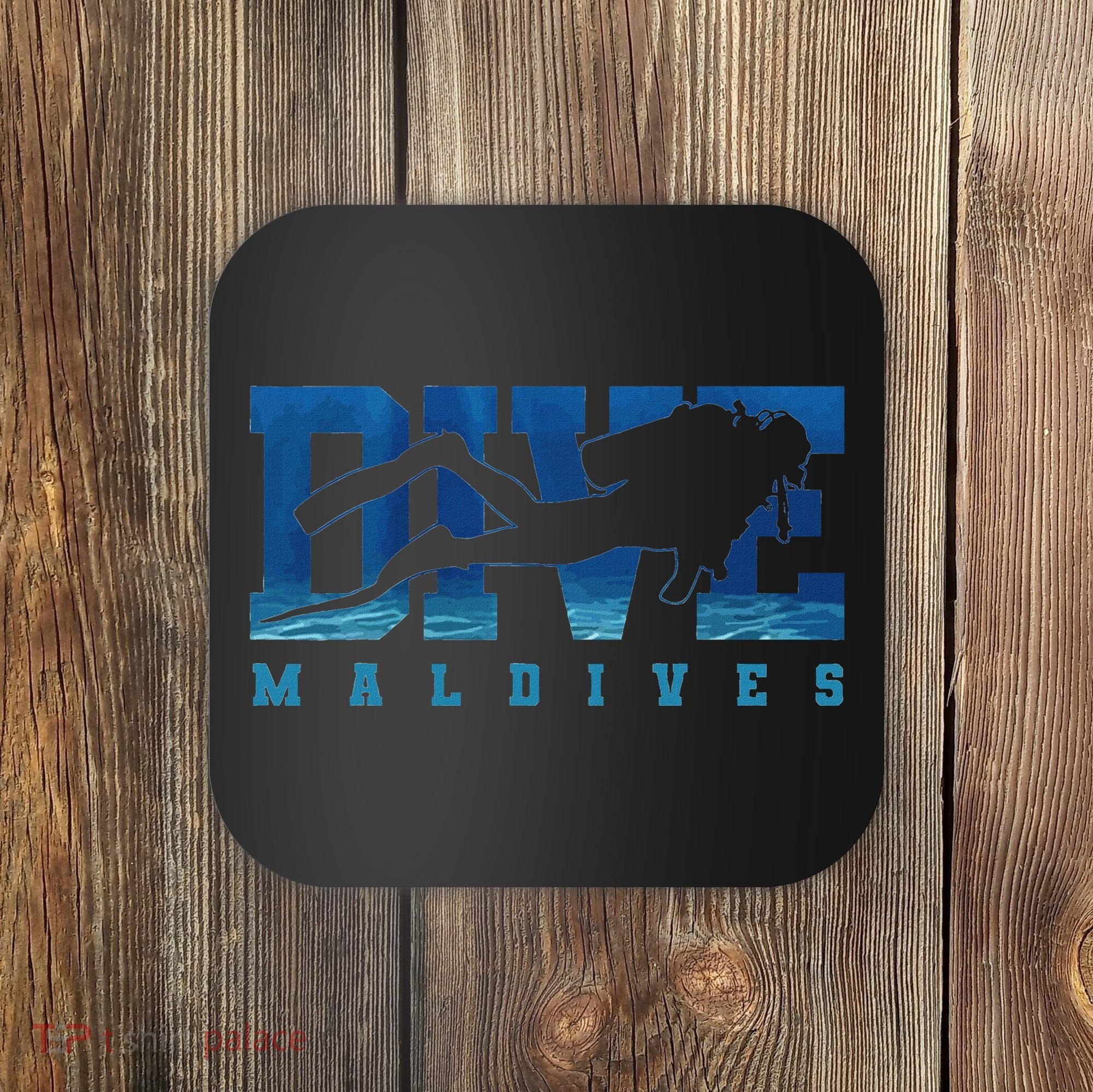 Maldives Diver Souvenir Gift Coaster