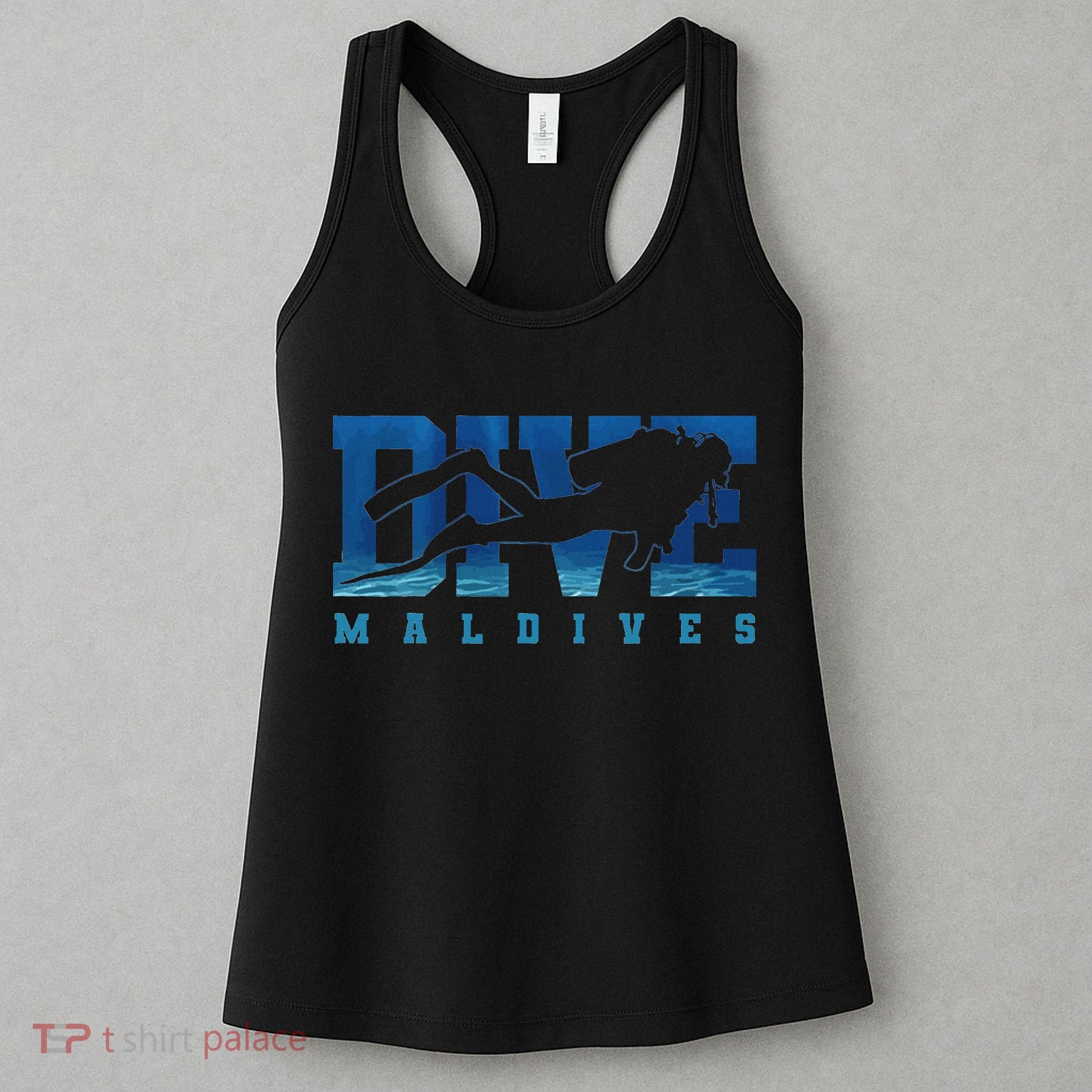 Maldives Diver Souvenir Gift Women's Tank Top