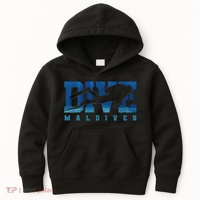 Maldives Diver Souvenir Gift Kids Hoodie
